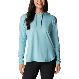 Women's Columbia Sun Trek Hooded Pullover Sea Wave