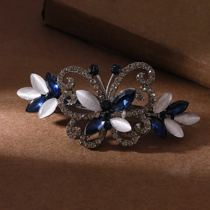 Women's Crystal Rhinestones Butterfly Hair Clip