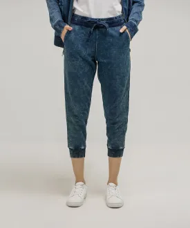 Women's Denim Cropped Joggers