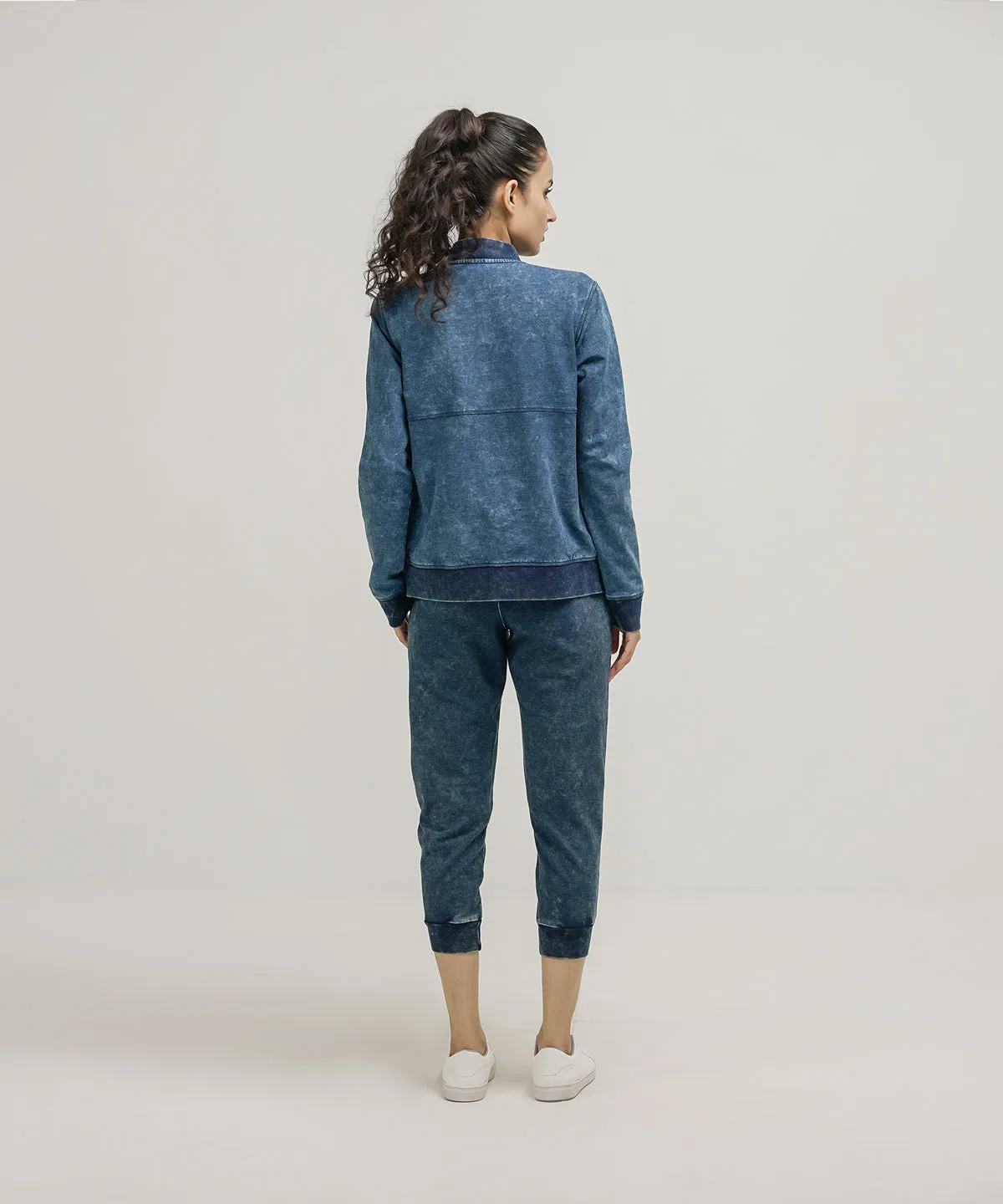 Women's Denim Cropped Joggers