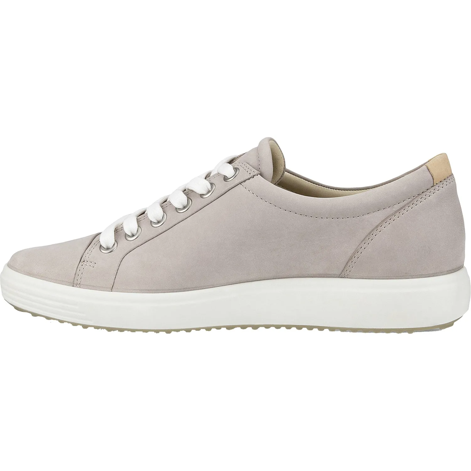 Women's Ecco Soft 7 Sneaker Grey Rose Leather