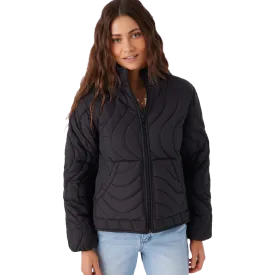 Women's Eden Nylon Wave Quilted Zip Jacket