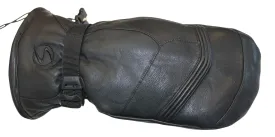 Women's Edge Goat Skin Leather Ski Mitten- Black