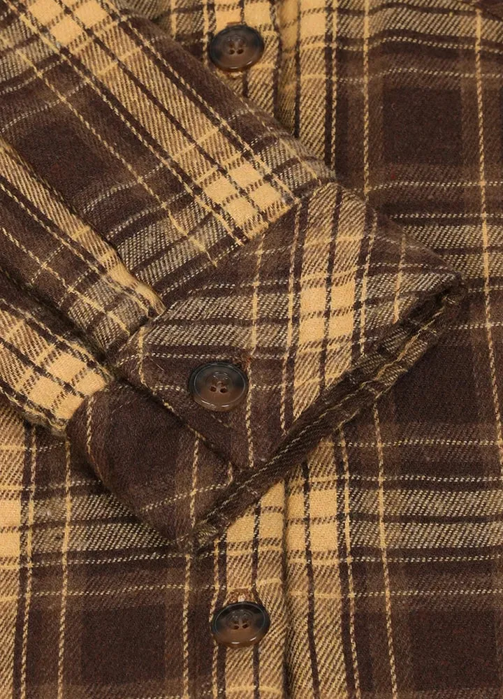 Women's Flannel Shirt Jacket,Sherpa-Lined Plaid