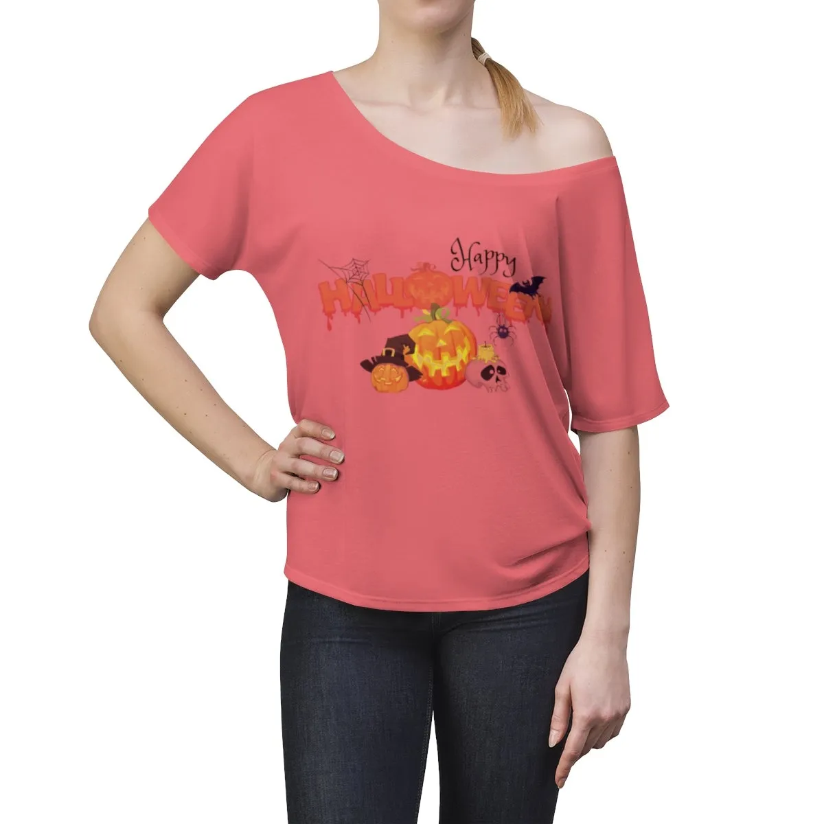 Women's Halloween Top Off The Shoulder Tee