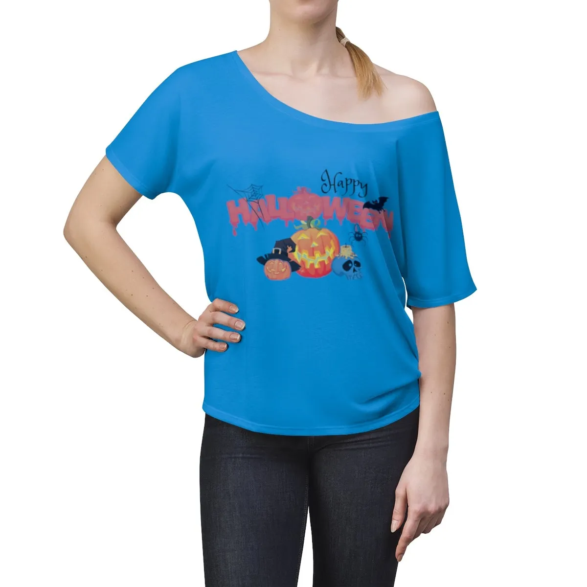 Women's Halloween Top Off The Shoulder Tee