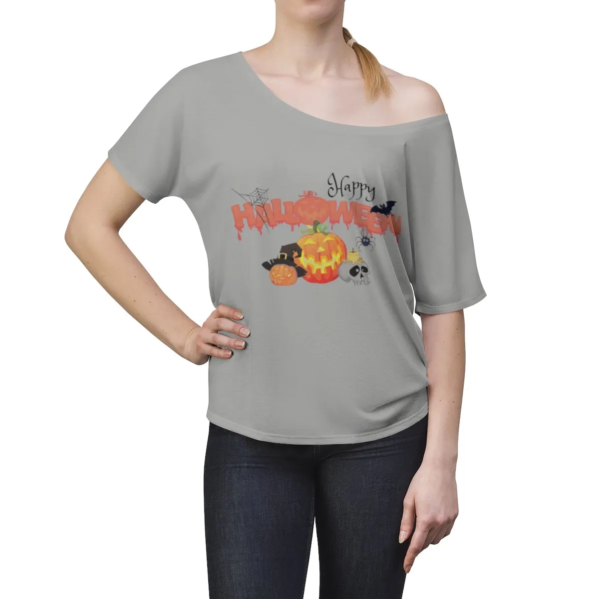 Women's Halloween Top Off The Shoulder Tee