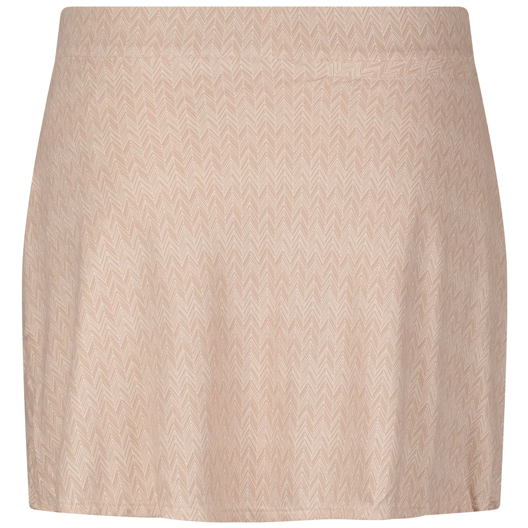 Womens Herringbone Print Sally Trim Skort Camel - AW24