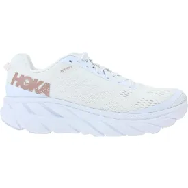 Women's Hoka One One Clifton 6 White/Rose Gold Mesh