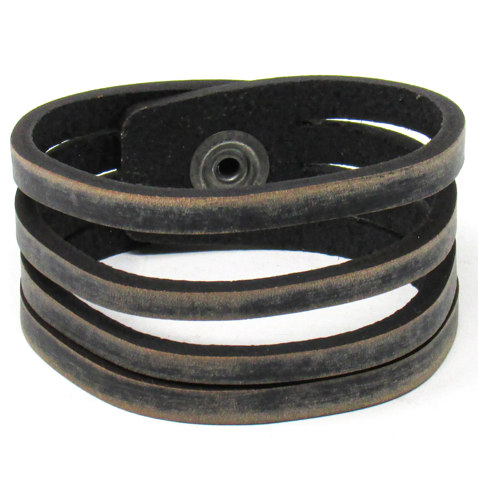 Women's Leather Cuff - Slice Cut Cuff