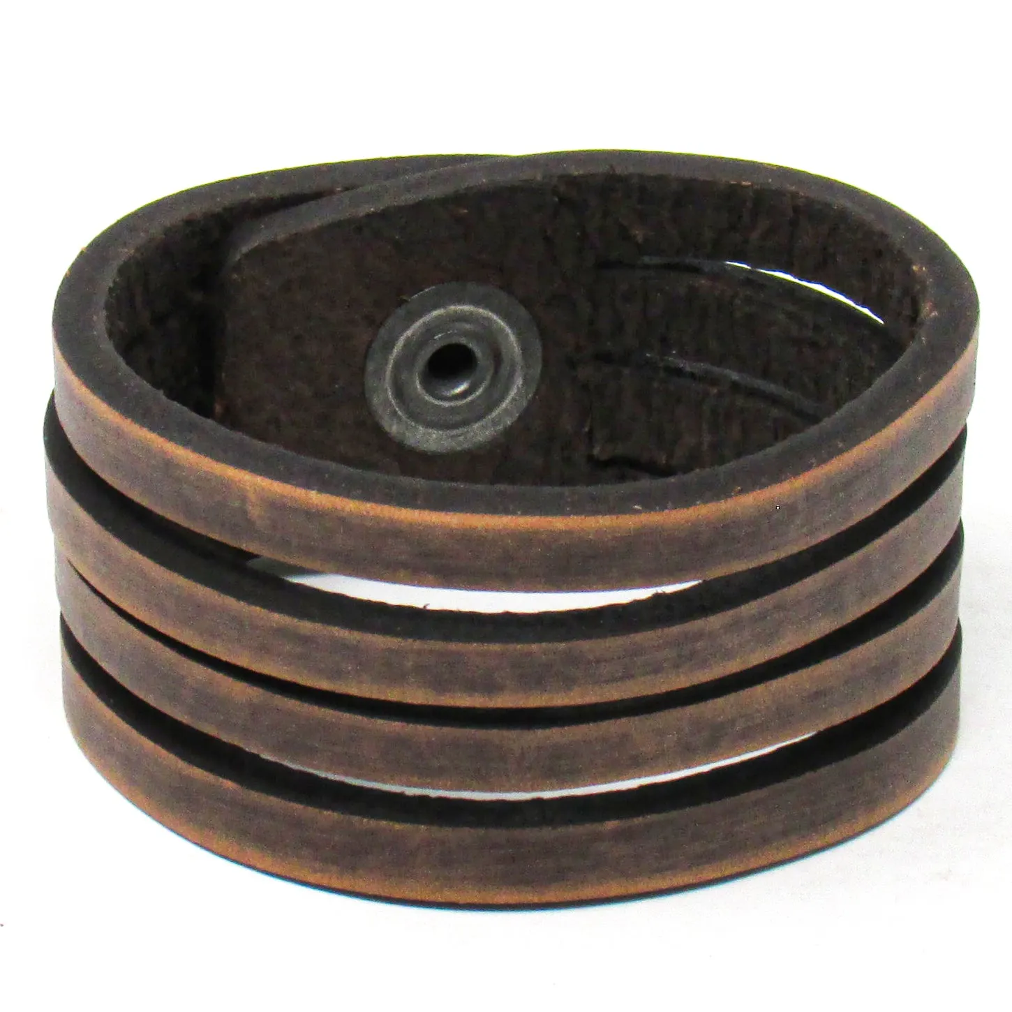 Women's Leather Cuff - Slice Cut Cuff