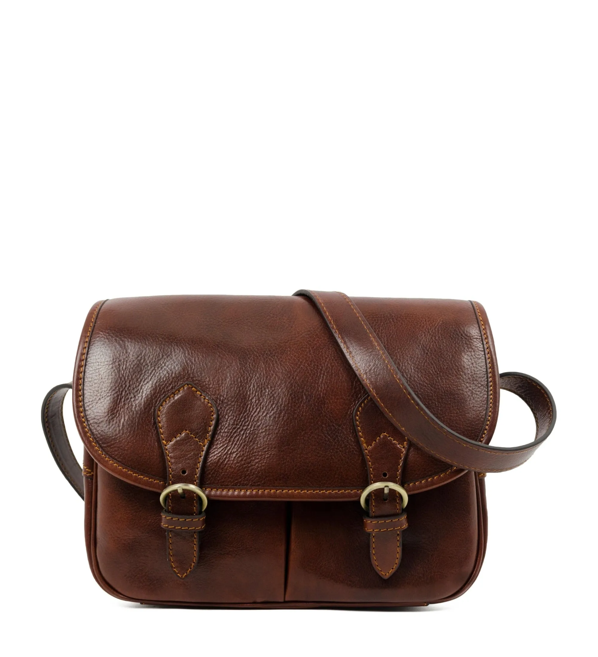 Womens Leather Saddle Bag - The Paris Wife