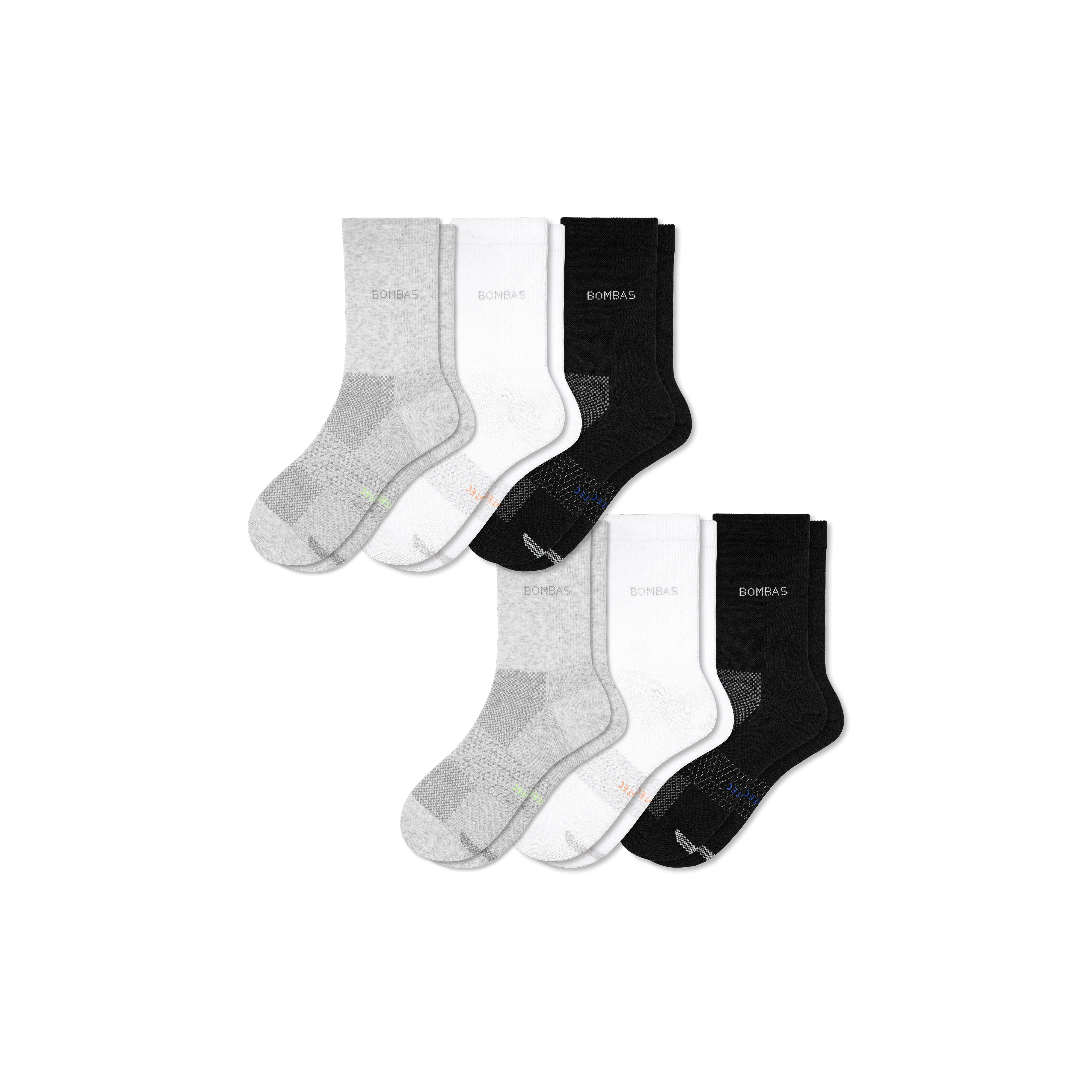 Women's Lightweight Athletic Half Calf Sock 6-Pack