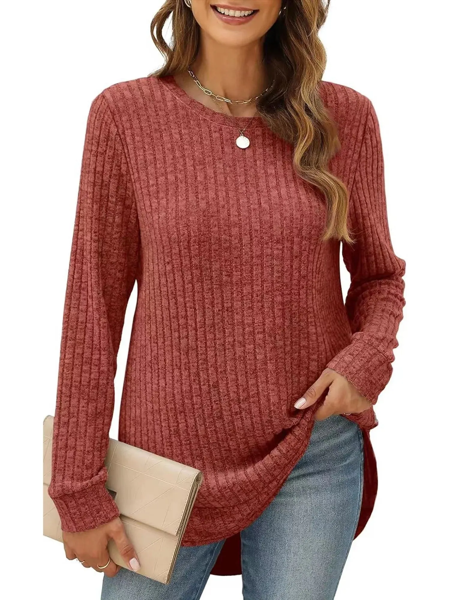 Women's Long Sleeve Sweaters - Lightweight Dressy Casual