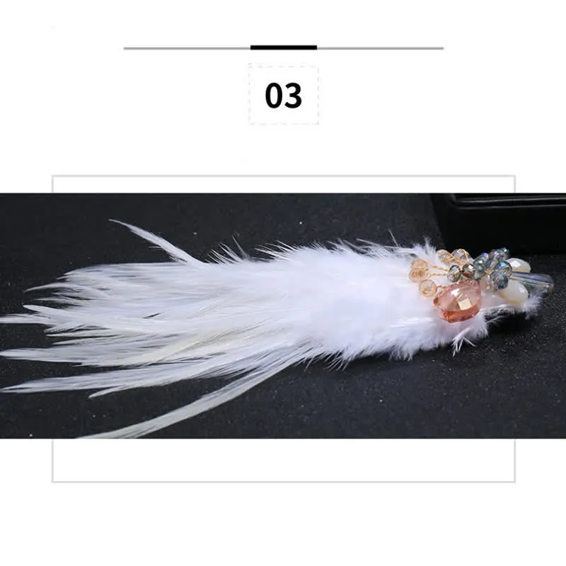 Women's Luxury Crystal Branch Snowflake Feather Brooch