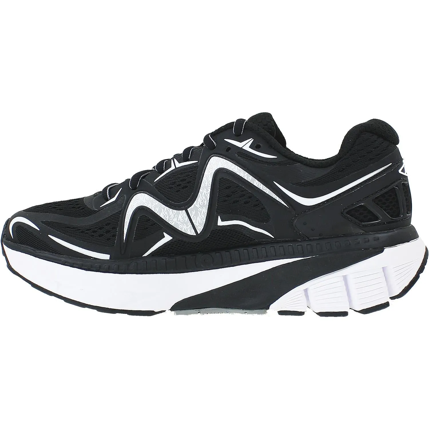 Women's MBT GT 17 Running Shoe Black/White Mesh