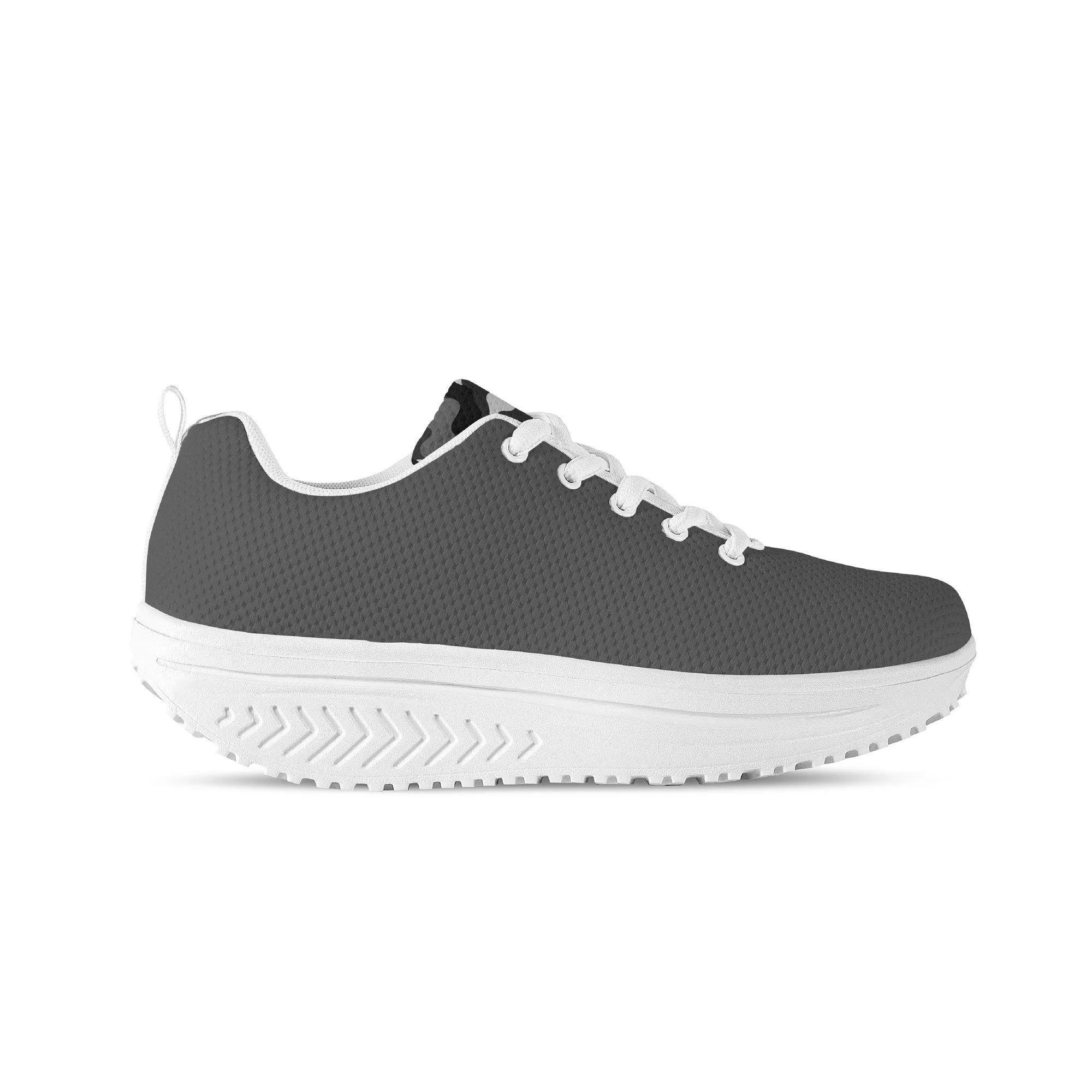 Women's Mesh Heightening Shaking Shoe - Grey