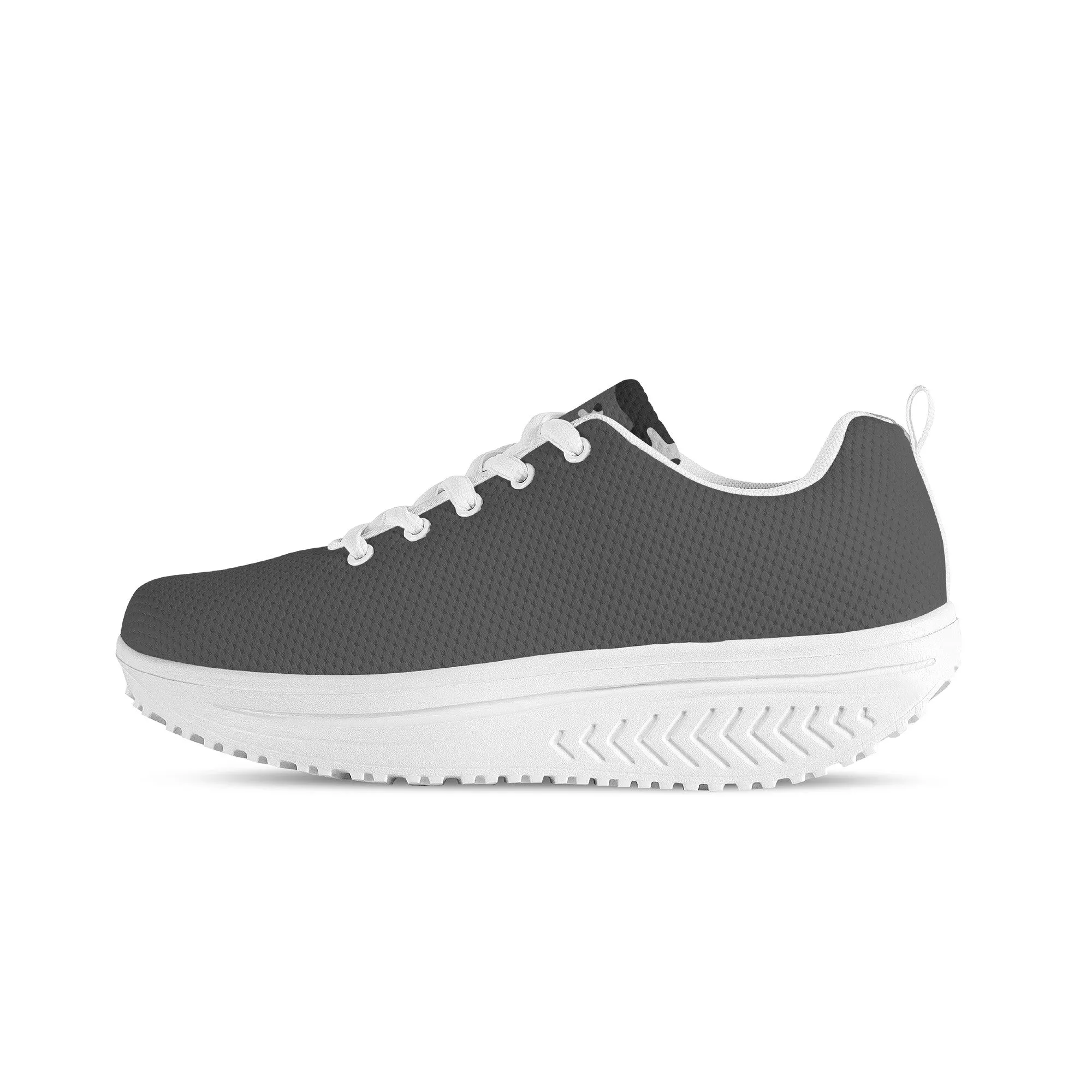 Women's Mesh Heightening Shaking Shoe - Grey