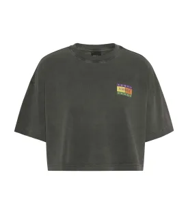 Women's Oversize Cropped Summer Flag Tee