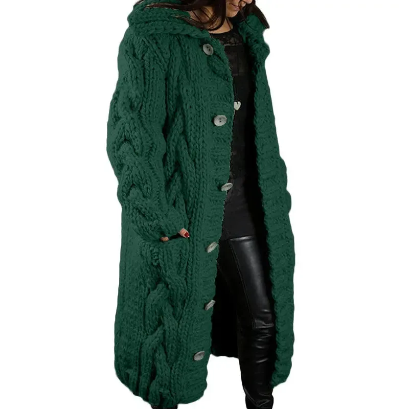 Women's Plus Size Cardigan Coat