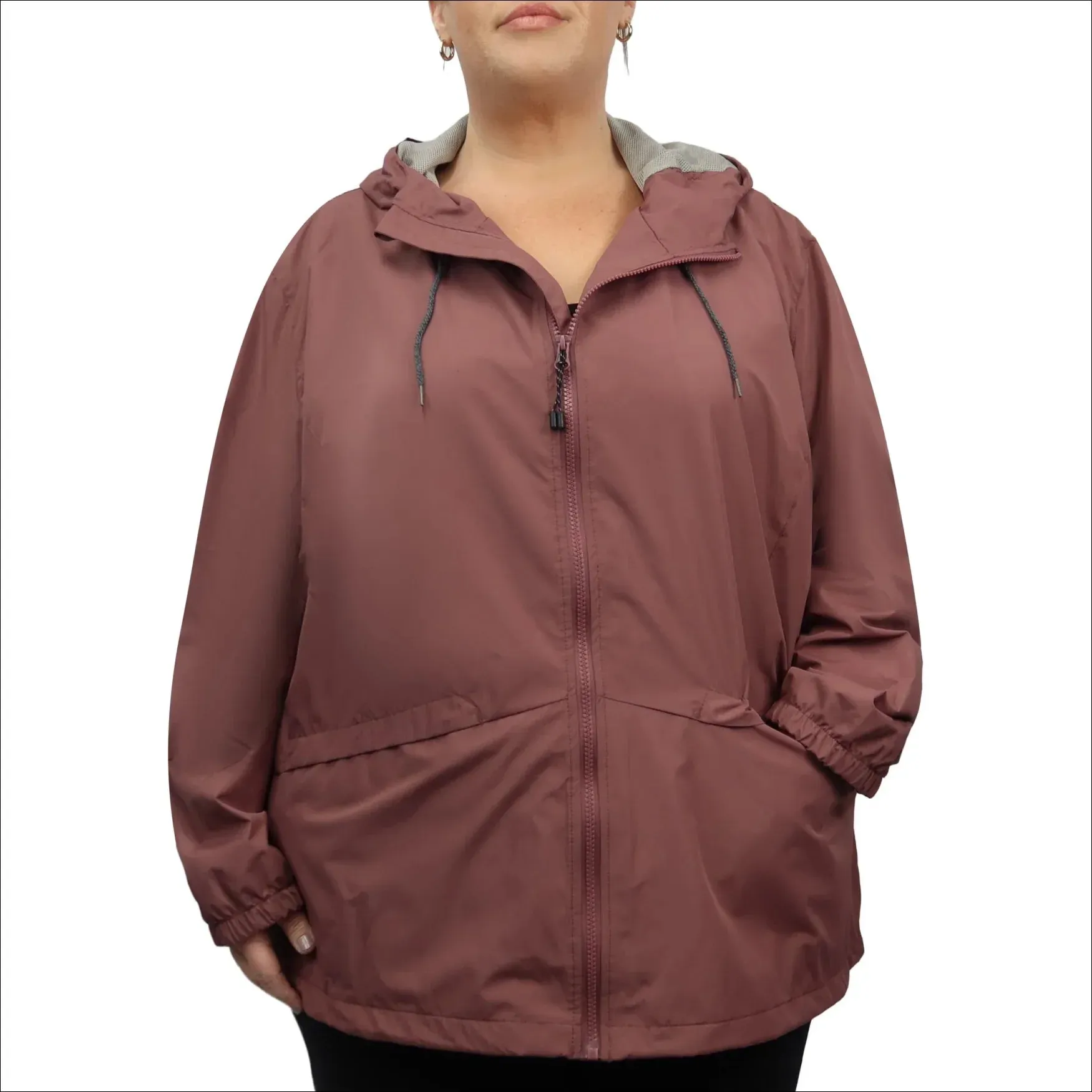 Women’s Plus Size Windguard Hooded 2X-6X Rain Jacket