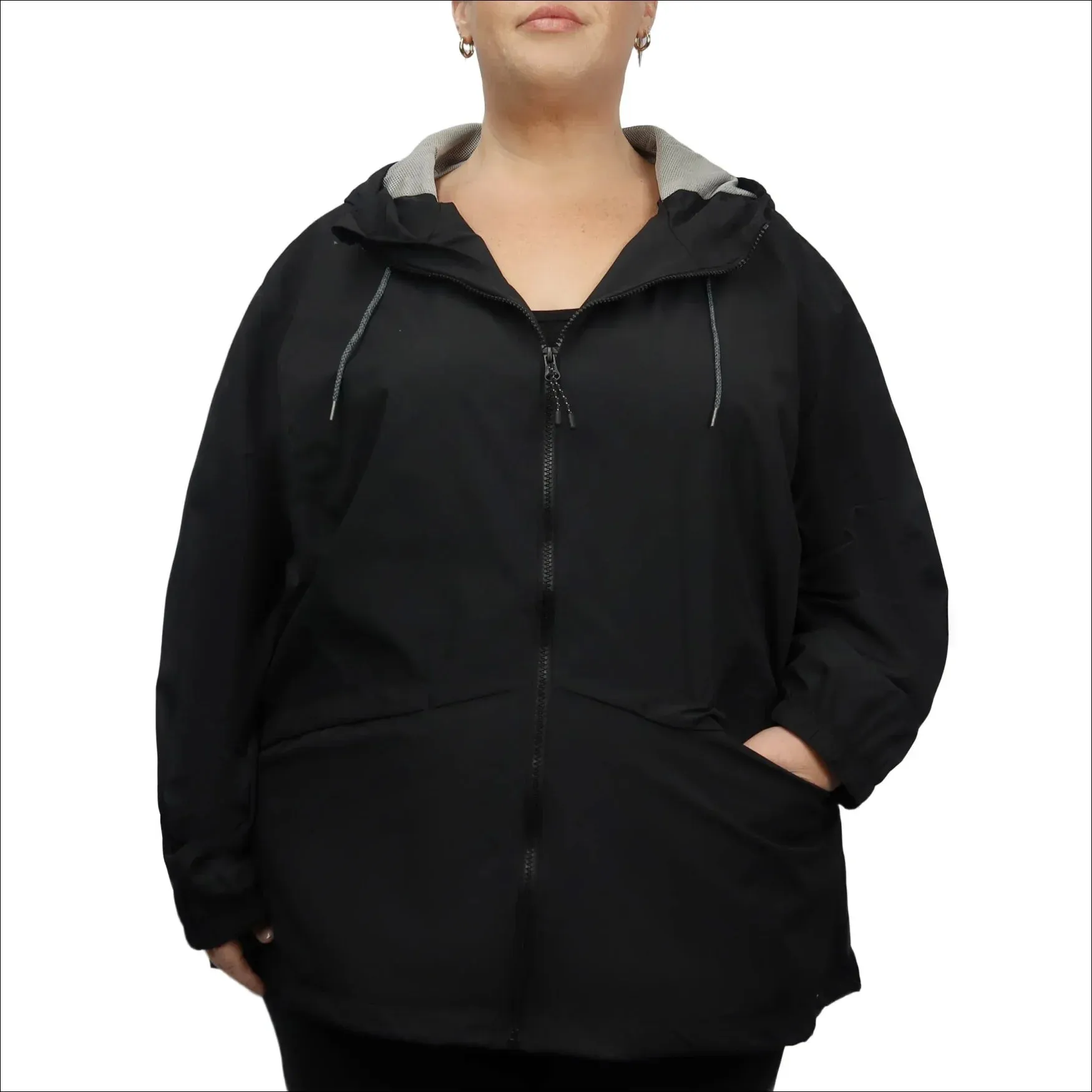 Women’s Plus Size Windguard Hooded 2X-6X Rain Jacket