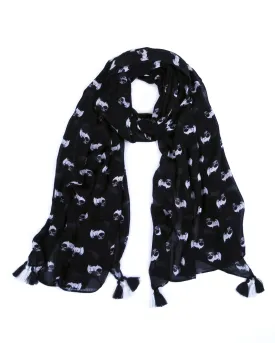 Women's Pug Dog Scarf