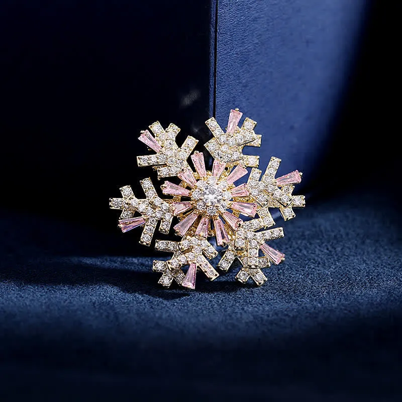 Women's Rotatable Snowflake Brooch