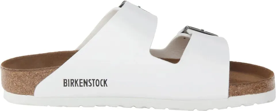 Women's Shoes Birkenstock ARIZONA Slide Sandals 0552681 WHITE BIRKO-FLOR