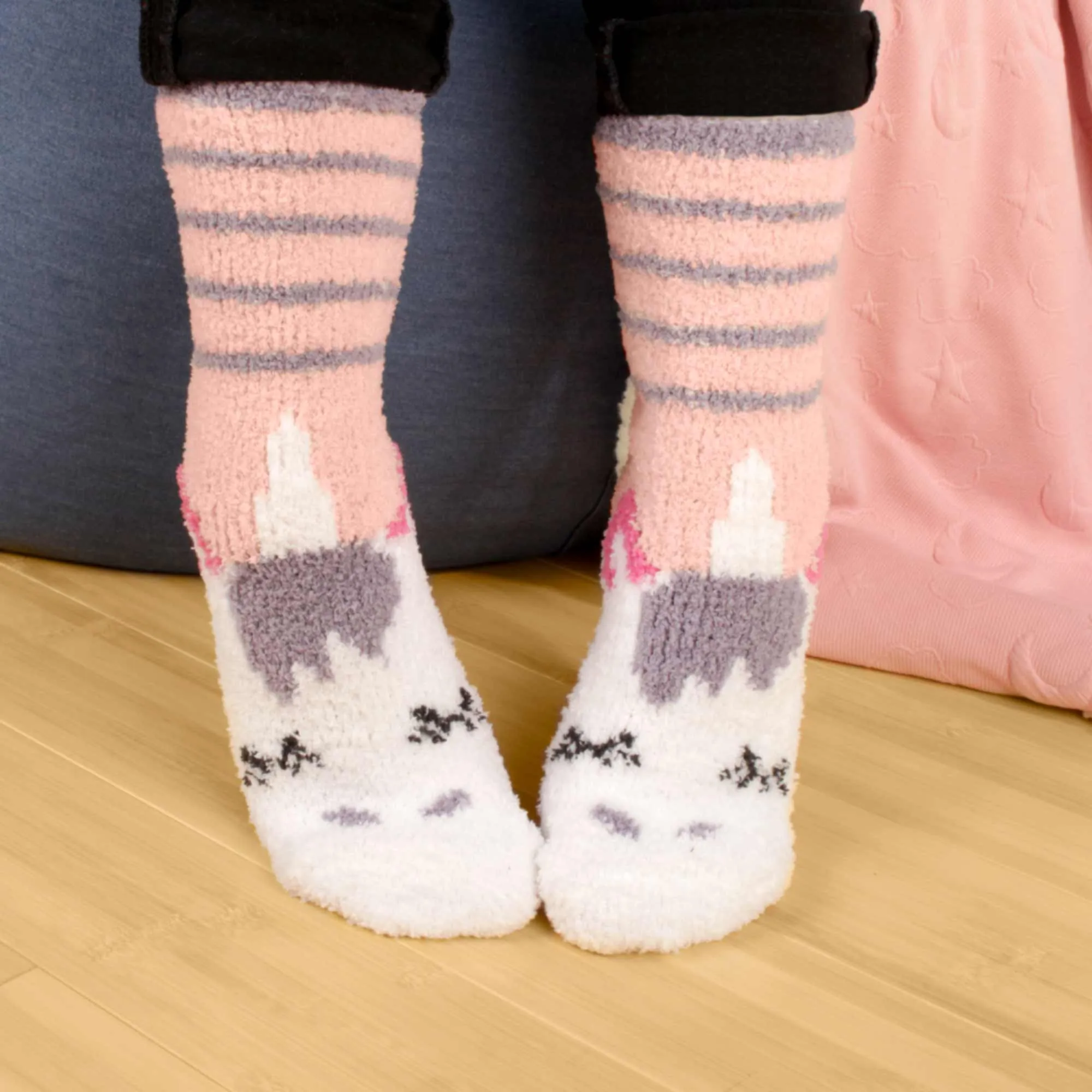 Women's Soft Warm Fuzzy Furry Cozy Unicorn Series Crew Socks, Assortments