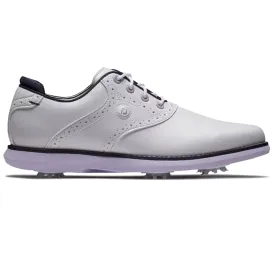 Womens Traditions Golf Shoes White/Navy/Purple - AW24