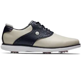 Womens Traditions Spikeless Golf Shoes Vanilla/Navy/White - AW24