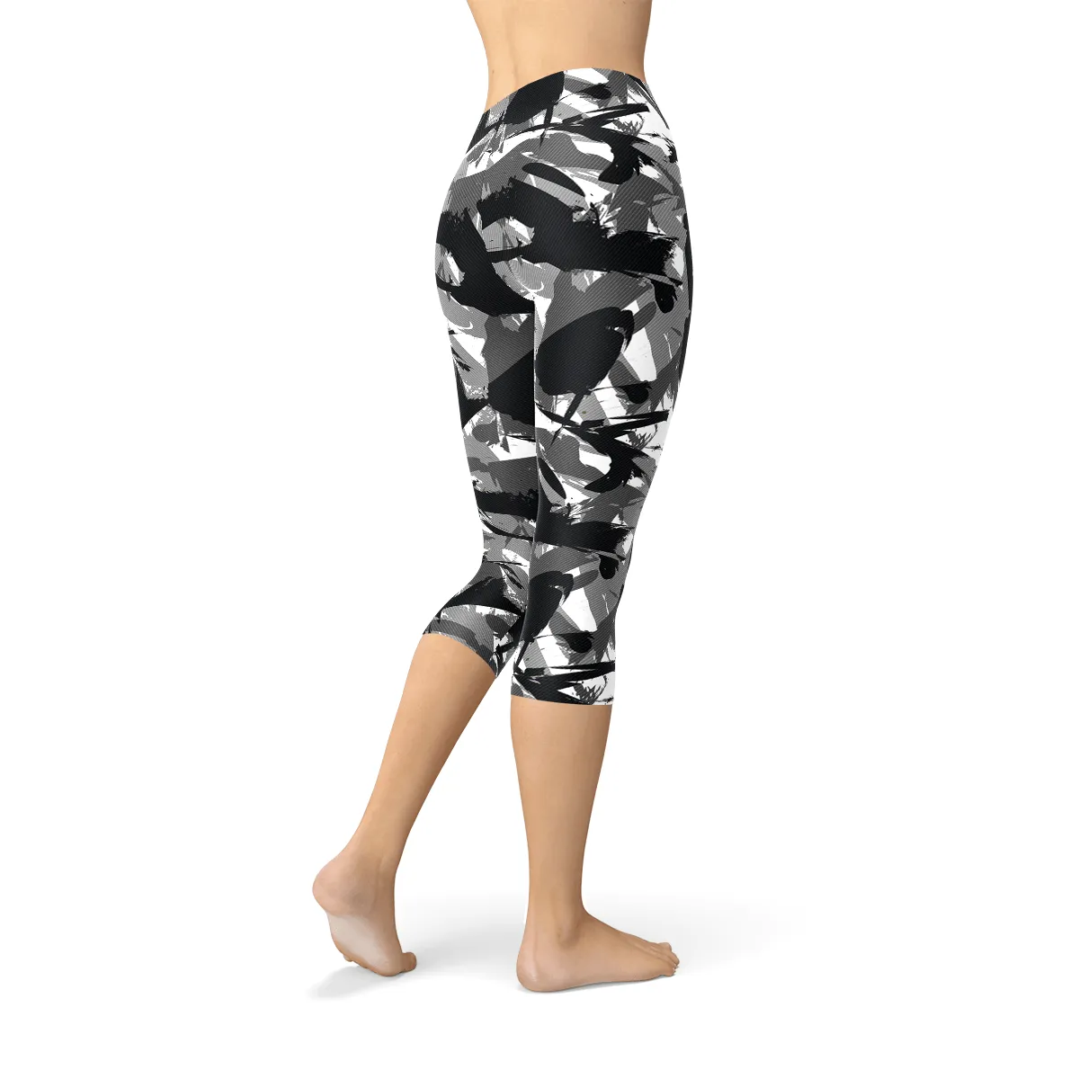 Womens Urban Camo Capri Leggings