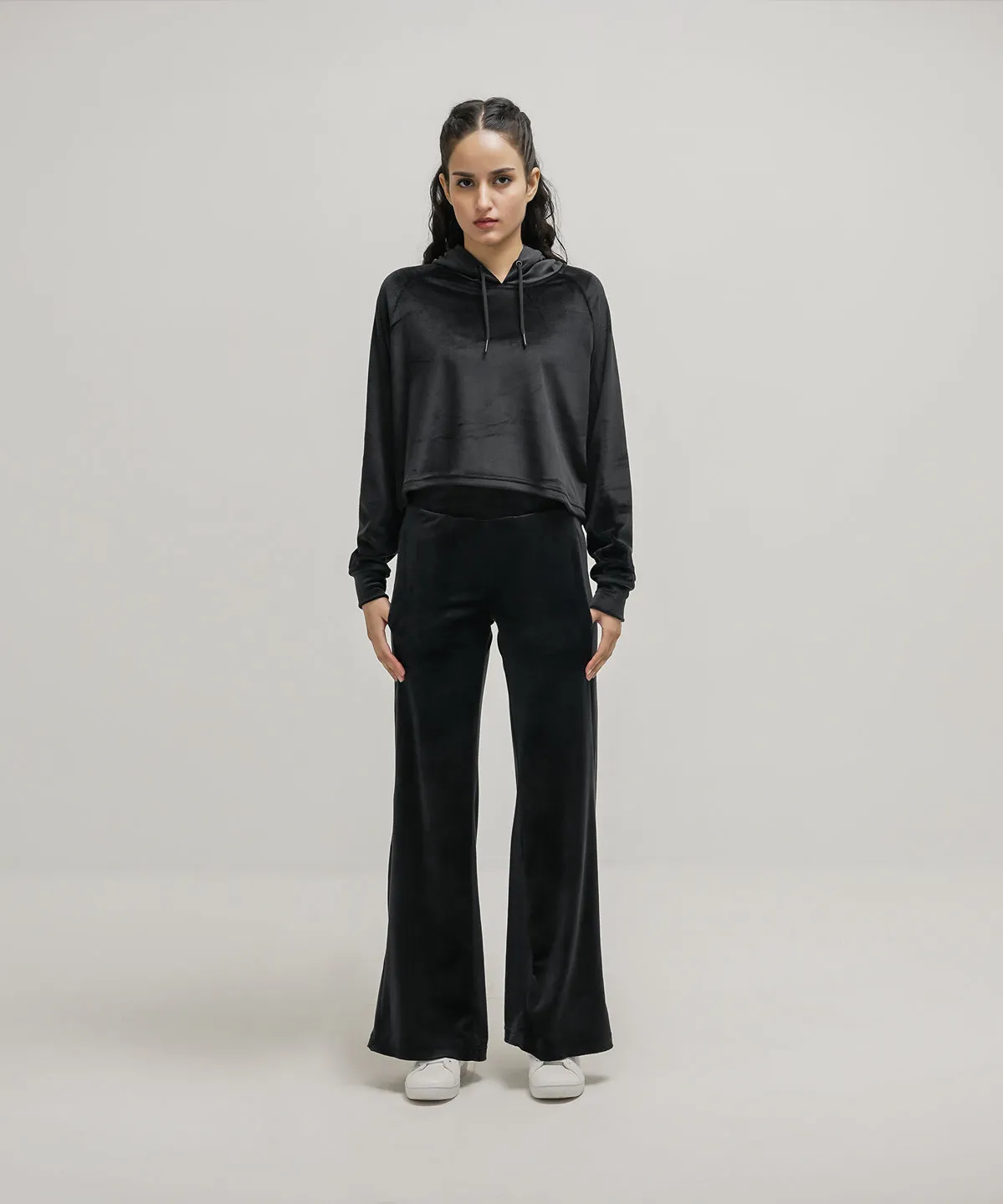 Women's Velour Flare Pants