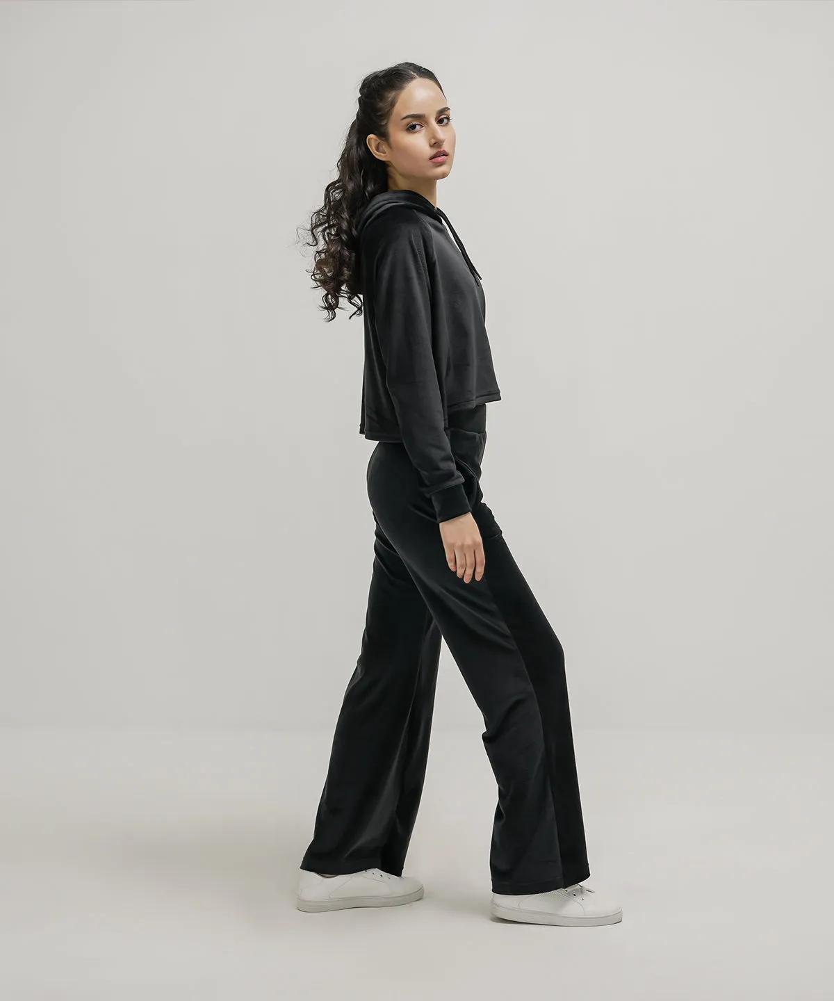 Women's Velour Flare Pants