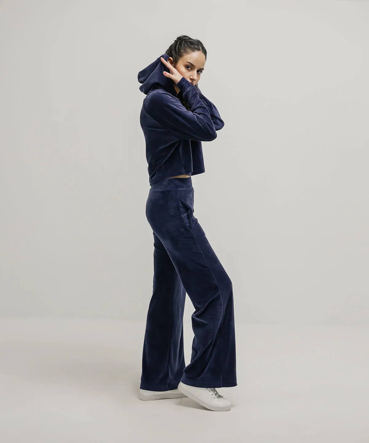 Women's Velour Flare Pants