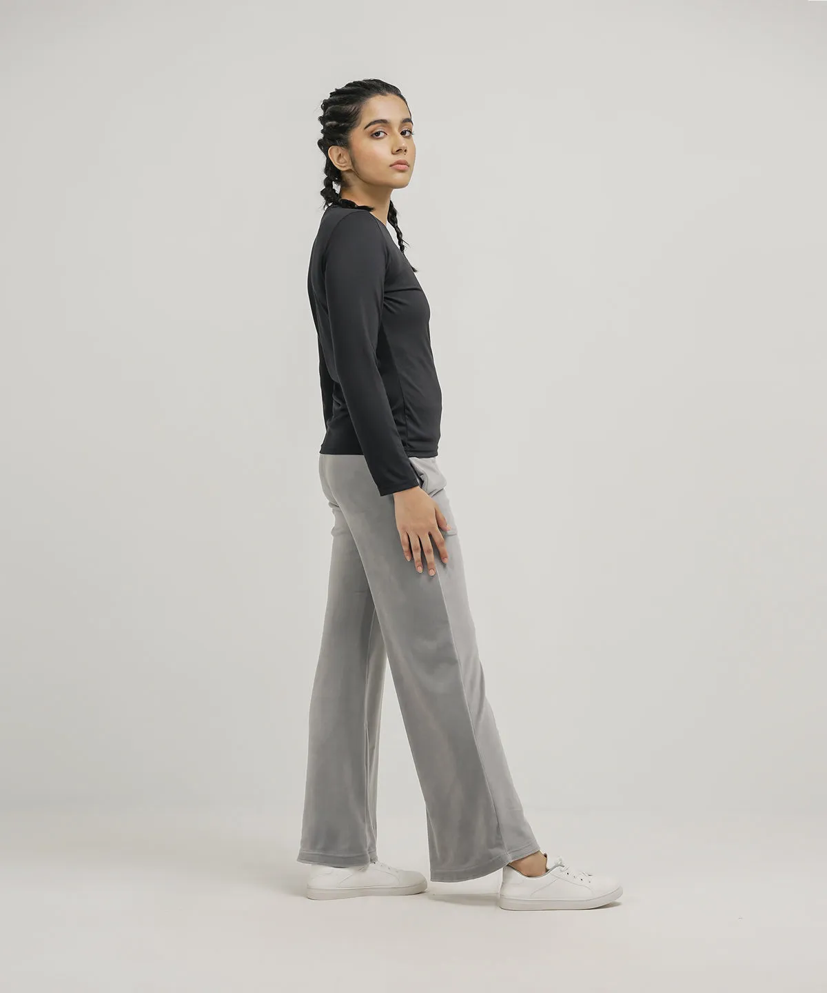 Women's Velour Flare Pants