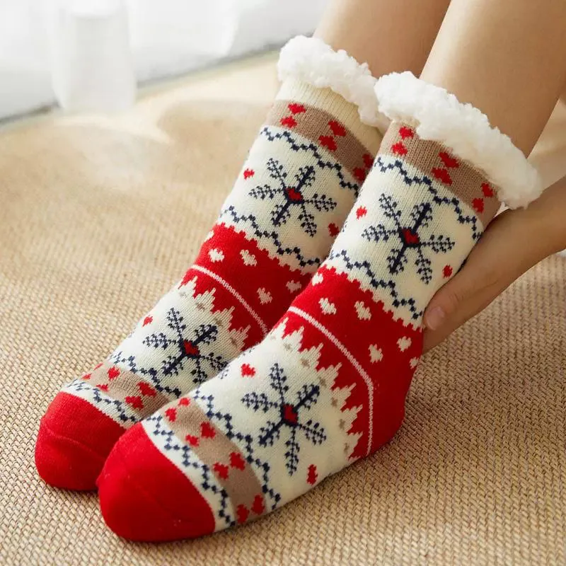 Women's Winter Warm Slipper Socks  Cozy Comfort with Nonskid Grip