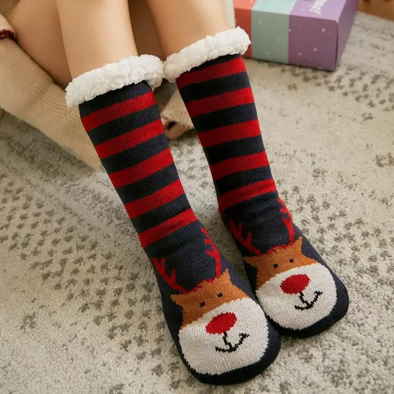 Women's Winter Warm Slipper Socks  Cozy Comfort with Nonskid Grip