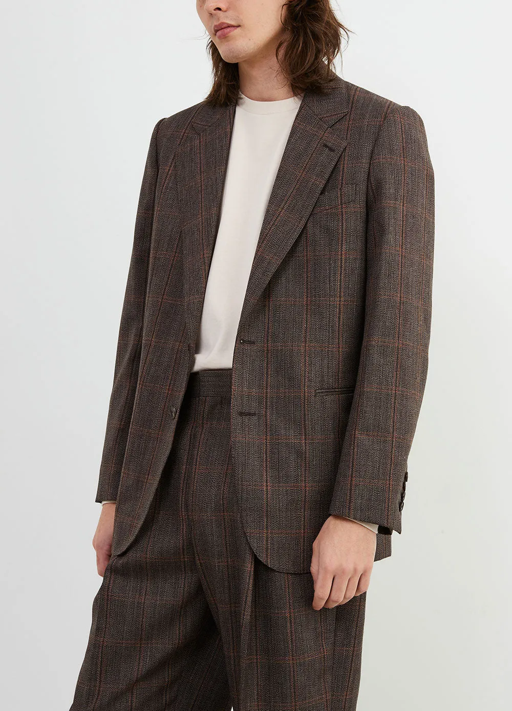 Wool Check Jacket