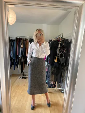 Wool Pencil Skirt