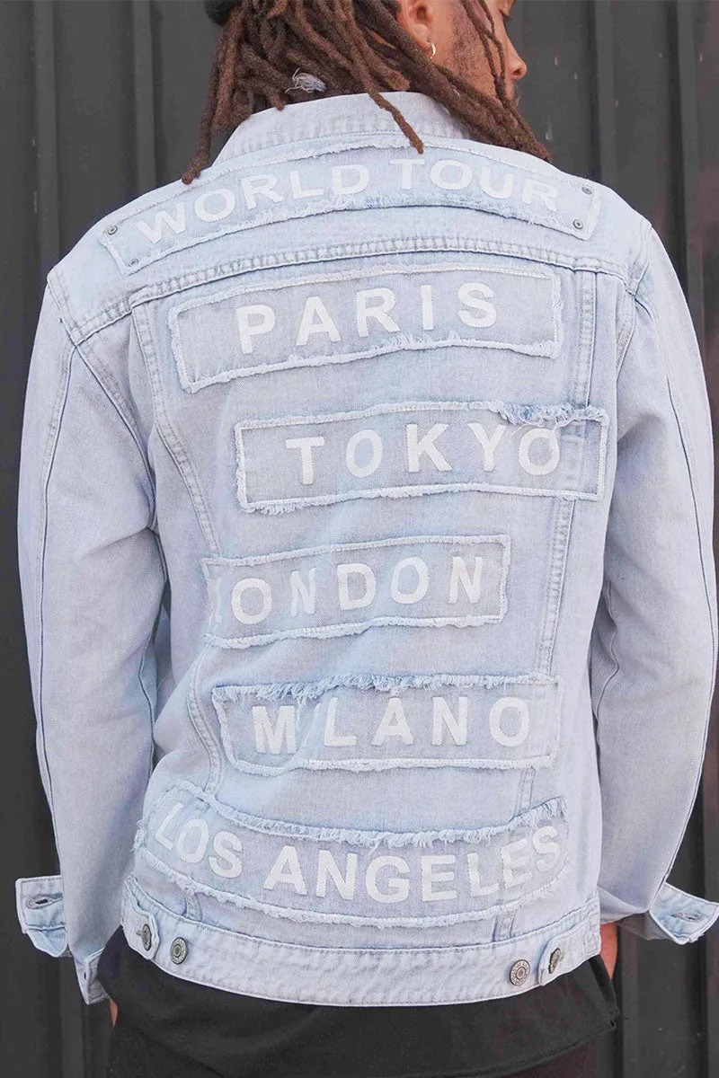 World Tour Denim Jacket - Light Indigo