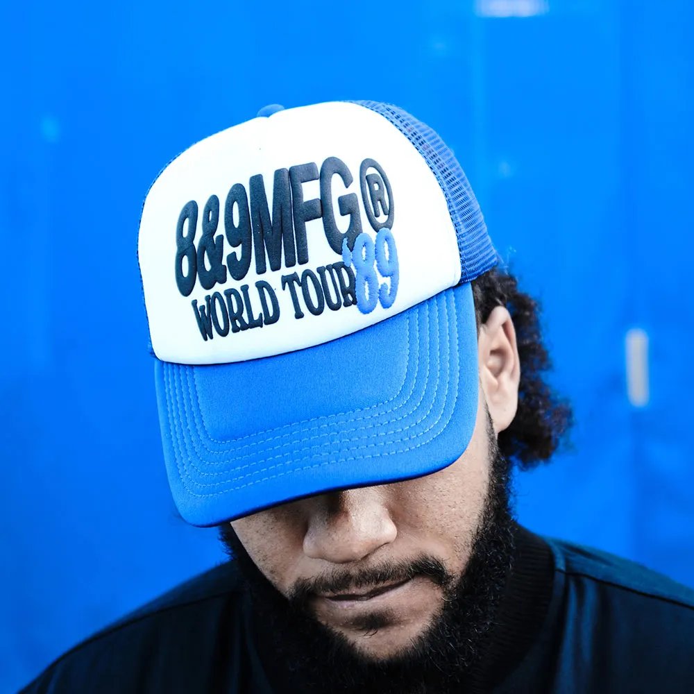 World Tour Trucker Hat Blue