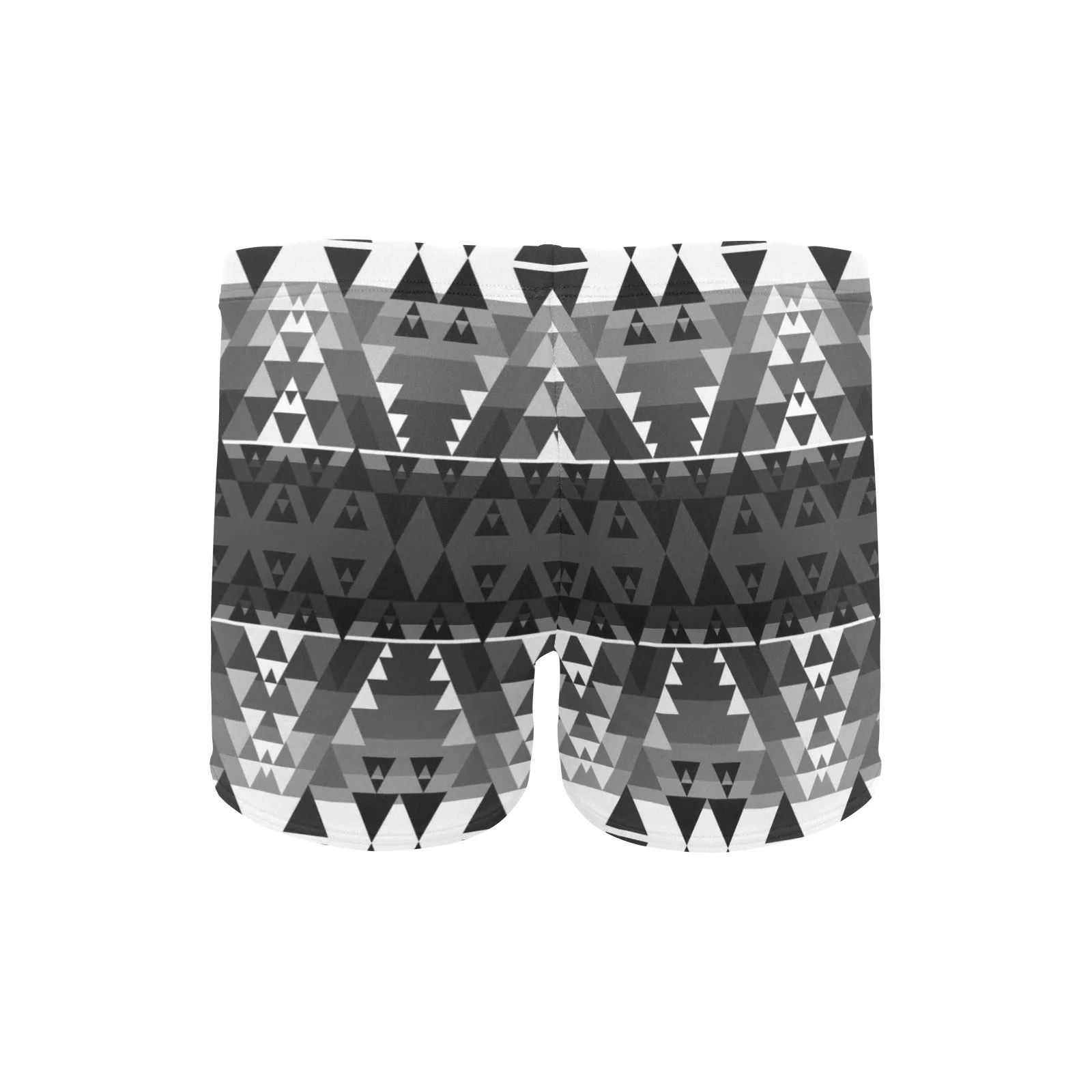 Writing on Stone Black and White Men's Swimming Trunks