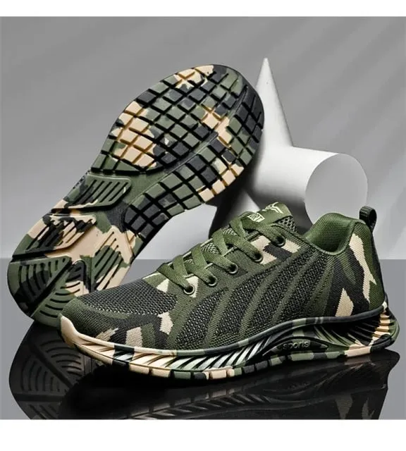 xiangtuibao   new Camouflage Fashion Sneakers Women Breathable Casual Shoes Men Army Green Trainers Plus Size 34-44 Lover Shoes