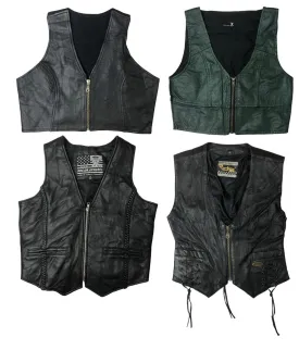 Y2K Leather Chic: Vintage Waistcoat  🌟🔥✨(S-191)