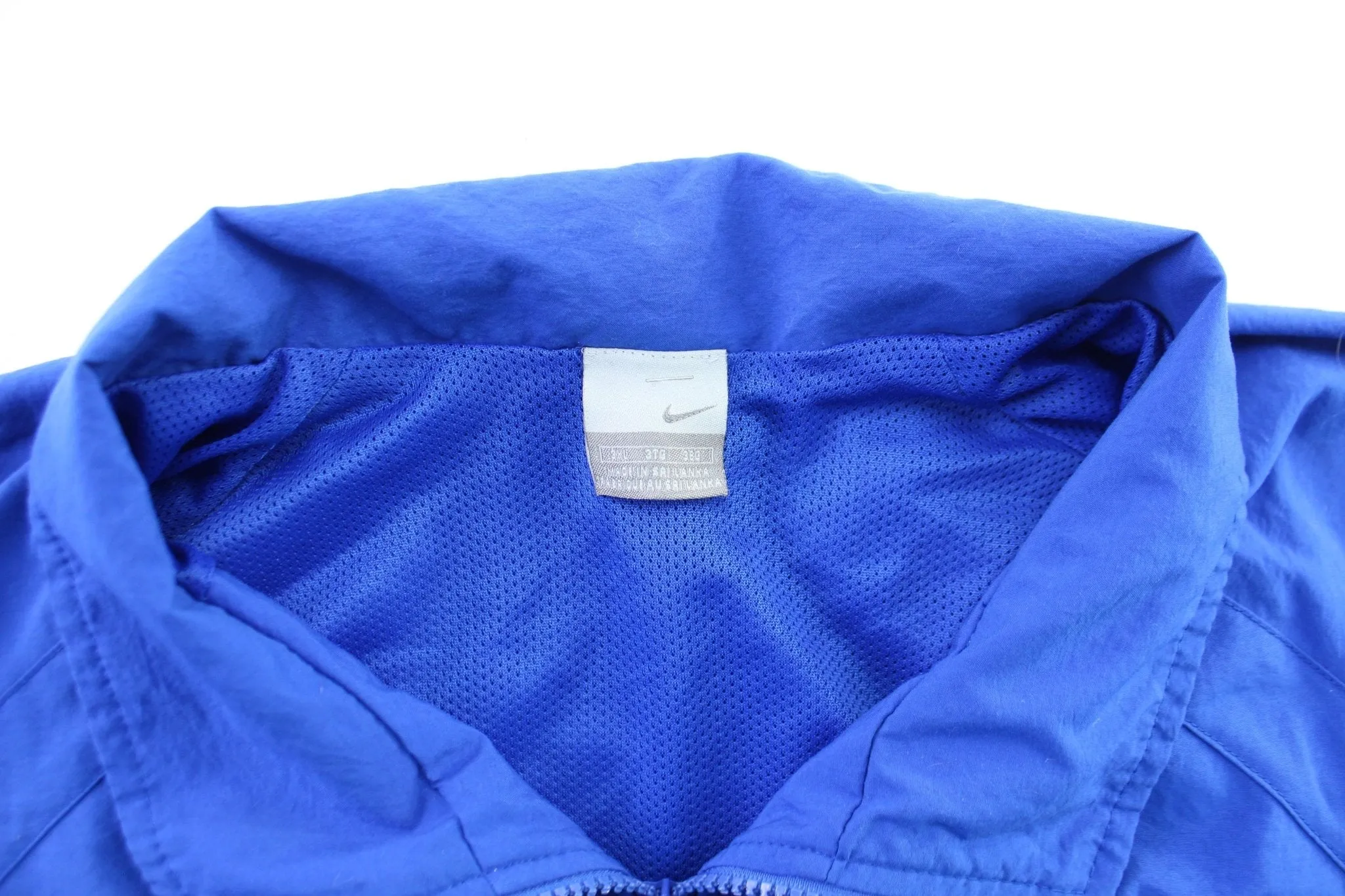 Y2K Nike Embroidered Logo Blue Zip Up Jacket