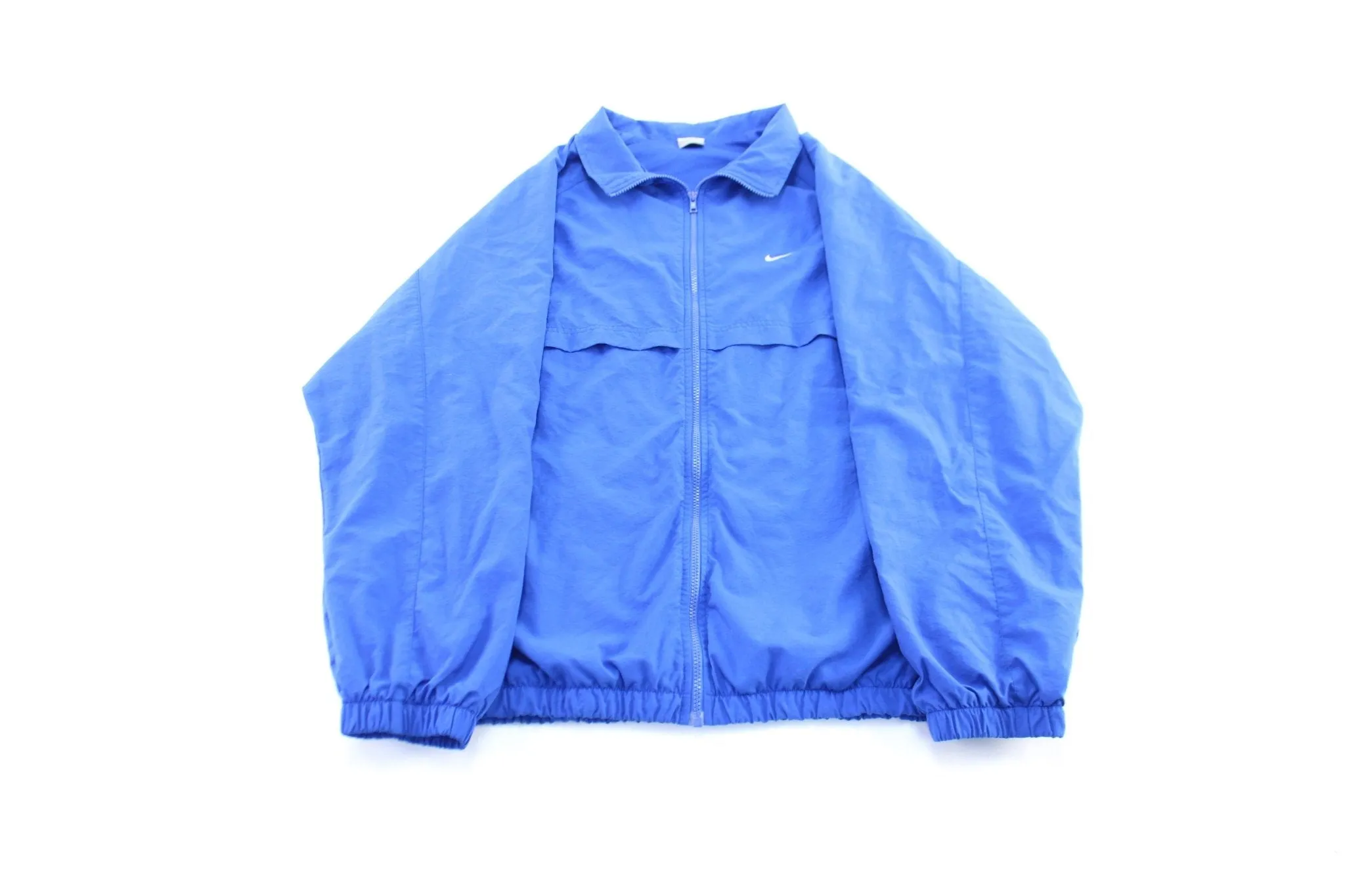 Y2K Nike Embroidered Logo Blue Zip Up Jacket