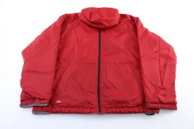 Y2K Nike Embroidered Logo Red & Grey Reversible Zip Up Jacket