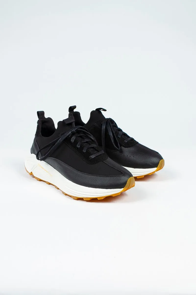 Yew Sneaker | Black Neoprene   Leather